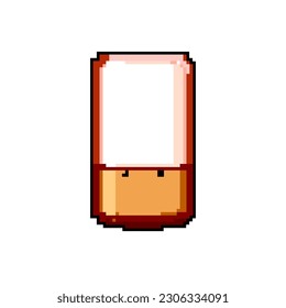 gefederter Smart-Lampe-Spiel Pixel-Kunst-Retro-Vektor. Bit-Steuerungs-App, elektrische Energielampe. alte Vintage-Illustration