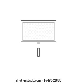 LED-Scheinwerfer für Vektorillustration auf weißem Hintergrund