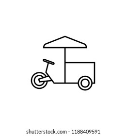 led stall icon. Element of fast food for mobile concept and web apps icon. Thin line icon for website design and development, app development