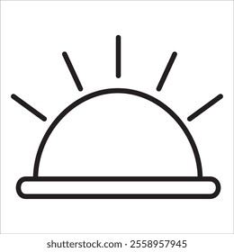 Led stock icon outline vector