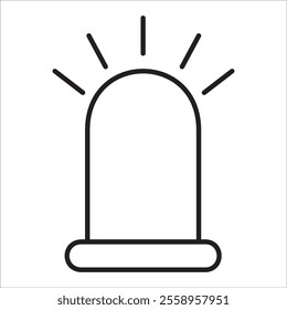 Led stock icon outline vector