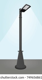 Led street light. vector illustration