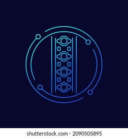 Led Strip Icon Line Design Stock Vector (Royalty Free) 2090505895 ...