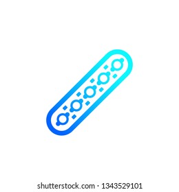 LED strip icon, vector