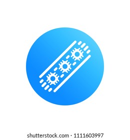 LED strip icon, vector pictogram