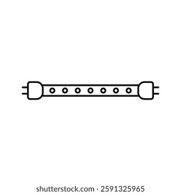 Led strip line icon editable stroke vector object for lighting solutions in application digital projects catalogs promotional products interior design home decor