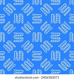 LED Stripe Grow Light Diode vector concept linear blue seamless pattern