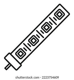 Led stripe icon outline vector. Strip light. Diode tape