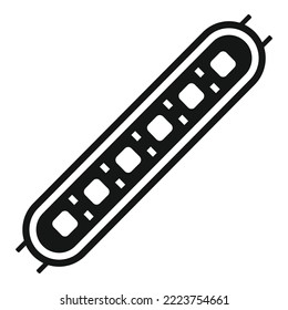 Led stripe icon simple vector. Strip light. Diode tape