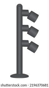 Lampe aus Schilfrohr. Vektorgrafik