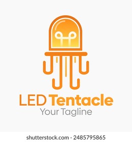 LED Tentacle Logo Vector Template Design. Good for Business, Start up, Agency, and Organization