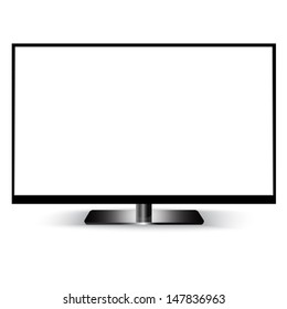 Led Tv. against white background