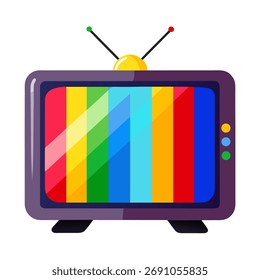 led tv vetor colorido no fundo branco