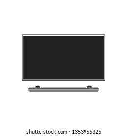 Led TV. Flat icon of modern household appliances isolated on white background. Vector illustration