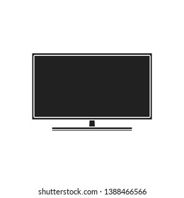 Led TV. Flat icon of modern household appliances isolated on white background.