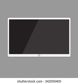 Led tv, screen TV hanging on the wall