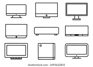 COLECCIÓN de Inspiración de ilustración de arte de línea Abstractas de televisores led