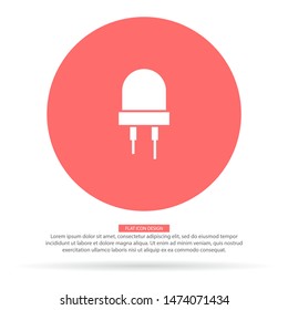 Led Vector icon . Lorem Ipsum Illustration design
