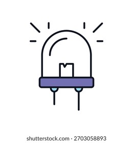 Led Vektor Symbol Stockgrafik