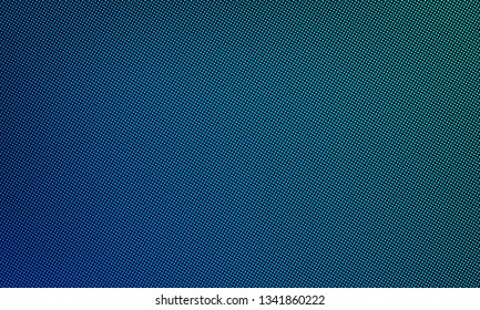 LED video wall screen texture background. Vector digital blue light LED dot mesh gradient pattern
