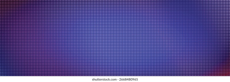 VIDEO Vector de fondo de textura de pantalla de pared led, puntos de diodo de luz de semitono digital de píxel rojo púrpura brillante, Fondo de pantalla Video de pantalla de tecnología moderna para pared, App, embalaje