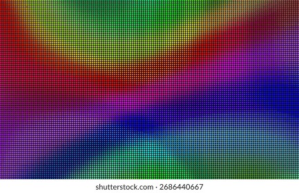 VIDEO Fondo de la textura de la pantalla de la pared del led, azul de Vector Video y púrpura rojo, pantalla verde de la rejilla del punto del diodo del led