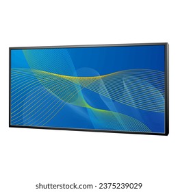 LED vision,monitor,large monitor,large display,diagonal illustration.