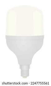 Led wide bulb. vector illustration