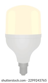 Led wide bulb. vector illustration