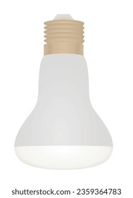 Led wide bulb. vector illustration