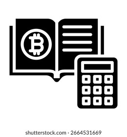 Ledger Icon Glyph Vector Illustration