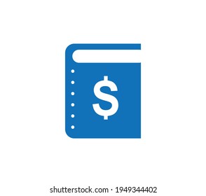 Ledger-Symbol. Einfache Elementgrafik. Symbol-Design des Ledger-Konzepts. Kann für Web und Mobile verwendet werden.