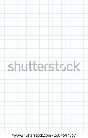 Ledger paper template blank white paper template with thin light blue lines and column grid.