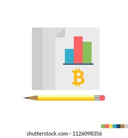 Ledger Related Flat Vector Icon. Isolated on White Background. Trendy Flat Style.