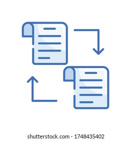 Ledger Vector Style illustration. Filled Outline Icon. EPS 10