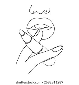 Ledy face line art vector,ledy face vector illustration 