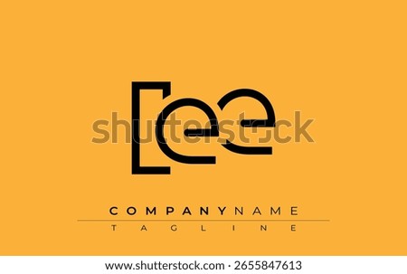 LEE abstract letter design. Modern Business Logo Design With Abstract Typography and Contemporary Style