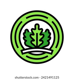 leed certification green building color icon vector. leed certification green building sign. isolated symbol illustration