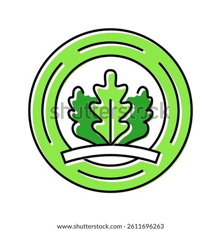 leed certification green building color icon vector. leed certification green building sign. isolated symbol illustration