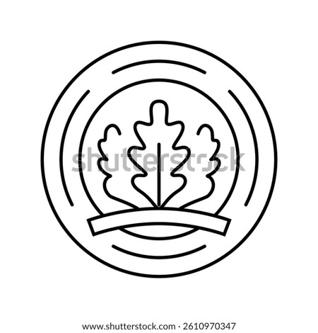 leed certification green building line icon vector. leed certification green building sign. isolated contour symbol black illustration