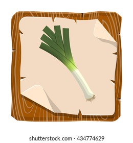Leek colorful icon