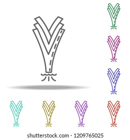 leek dusk icon. Elements of Vegetables in multi color style icons. Simple icon for websites, web design, mobile app, info graphics
