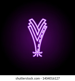 leek dusk icon. Elements of Vegetables in multi color style icons. Simple icon for websites, web design, mobile app, info graphics on white background