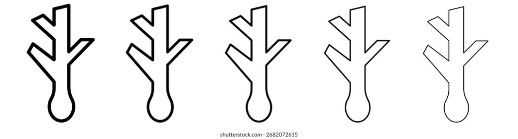 leek icon black and white vector sign