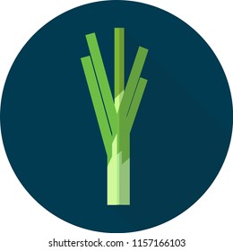 Leek Icon Design