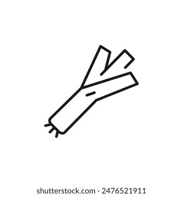 Leek icon. Simple leek icon for social media, app, and web design. Vector illustration