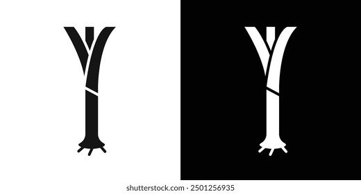 leek icon Symbol mark in filled style