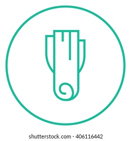 Leek line icon.