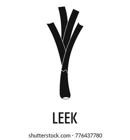 Leek logo icon. Simple illustration of leek vector logo icon for web