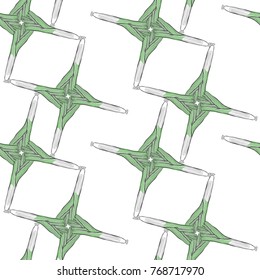 Leek. Seamless vector pattern. Food geometric background.